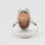 Spiny Oyster Turquoise Silver Rings