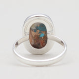 Turquoise Spiny Oyster Silver Rings