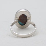 Lava Mexican Turquoise Silver Rings