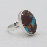 Lava Mexican Turquoise Silver Rings