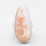 925 Silver Pink Scolecite Rings