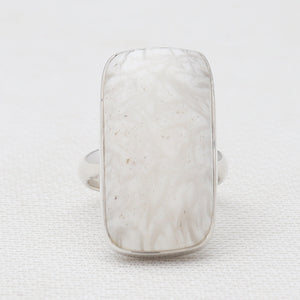 925 Sterling Silver Scolecite Rings