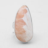 925 Silver Pink Scolecite Rings