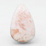 925 Silver Pink Scolecite Rings