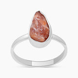 925 Sterling Silver Natural Sunstone Rings