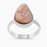 925 Sterling Silver Natural Sunstone Rings