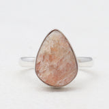 925 Sterling Silver Natural Sunstone Rings