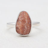 925 Sterling Silver Natural Sunstone Rings