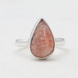 925 Sterling Silver Natural Sunstone Rings