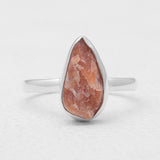 925 Sterling Silver Natural Sunstone Rings