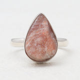 925 Sterling Silver Natural Sunstone Rings