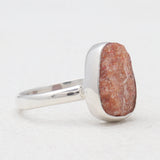 925 Sterling Silver Natural Sunstone Rings