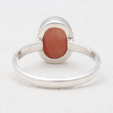 925 Sterling Silver Natural Sunstone Rings