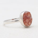 925 Sterling Silver Natural Sunstone Rings