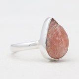 925 Sterling Silver Natural Sunstone Rings