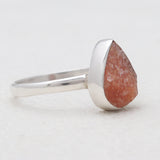 925 Sterling Silver Natural Sunstone Rings