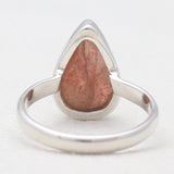 925 Sterling Silver Natural Sunstone Rings