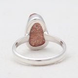 925 Sterling Silver Natural Sunstone Rings
