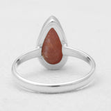 925 Sterling Silver Natural Sunstone Rings