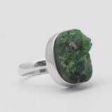 925 Silver Chrome Diopside Rings