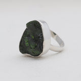 925 Silver Chrome Diopside Rings