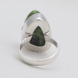 925 Silver Chrome Diopside Rings