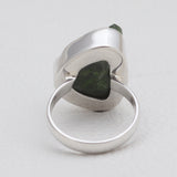 925 Silver Chrome Diopside Rings