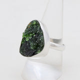 925 Silver Chrome Diopside Rings