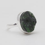 925 Silver Chrome Diopside Rings