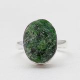 925 Silver Chrome Diopside Rings