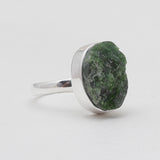 925 Silver Chrome Diopside Rings