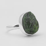 925 Silver Chrome Diopside Rings