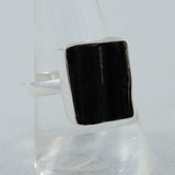 Raw Black Slice Ring