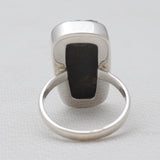 Green Uvarovite Silver Rings