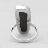 Green Uvarovite Silver Rings