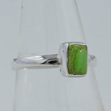 Gaspeite Gemstone Sterling Silver Ring