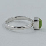 Gaspeite Gemstone Sterling Silver Ring