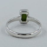 Gaspeite Gemstone Sterling Silver Ring