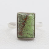 Gaspeite Silver Rings