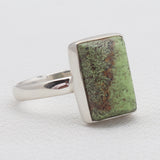 Gaspeite Silver Rings