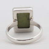 Gaspeite Silver Rings