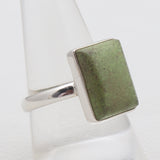 Gaspeite Silver Rings