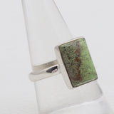 Gaspeite Silver Rings