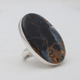 Pietersite Jasper Silver Rings