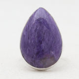 925 Sterling Silver Charoite Rings