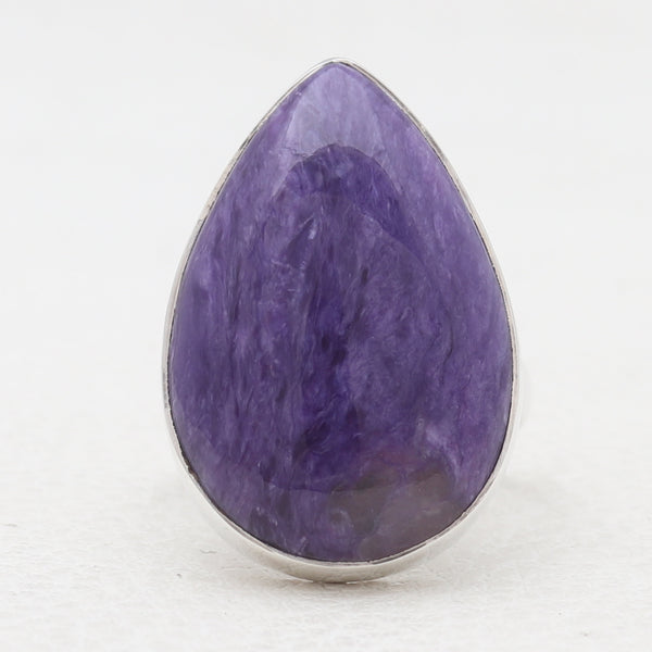 925 Sterling Silver Charoite Rings