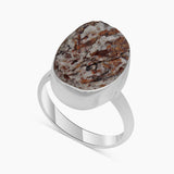 Natural Astrophyllite Silver Rings