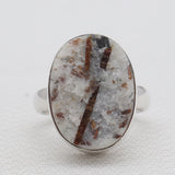 Natural Astrophyllite Silver Rings