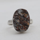 Natural Astrophyllite Silver Rings