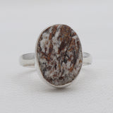 Natural Astrophyllite Silver Rings